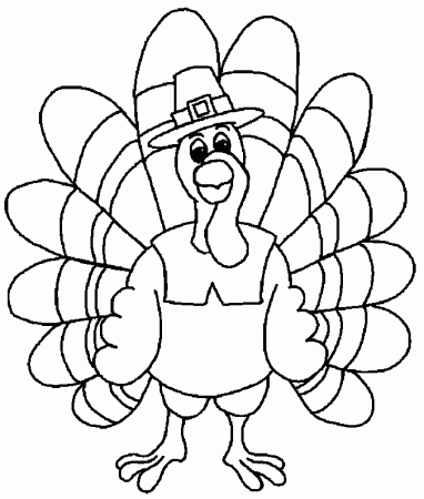 Coloring Pages Of Turkeys For Thanksgiving - Free Printable 