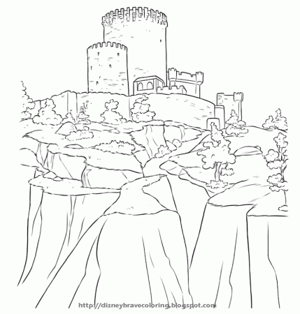 BRAVE MERIDA COLORING PAGES
