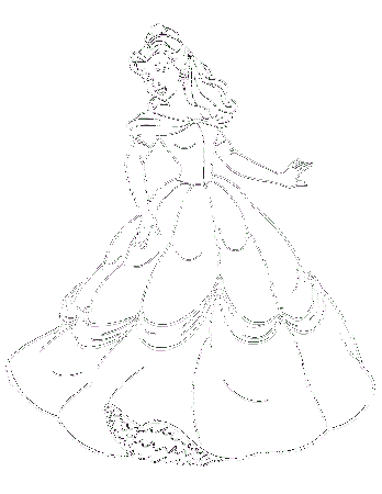 belle beauty and the beast coloring pages - Quoteko.com