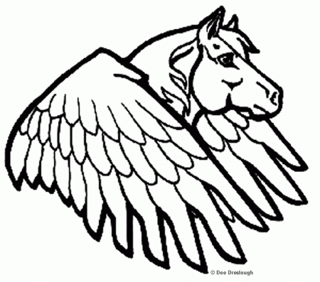 Pegasus-coloring-9 | Free Coloring Page Site