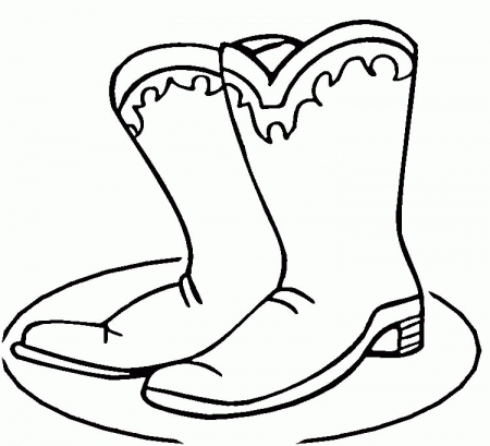Cowboy Boots Coloring Pages 28 | Free Printable Coloring Pages