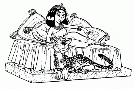 Cleopatra Color Seemydesigns 271238 Cleopatra Coloring Pages