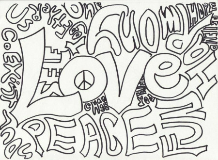 Download Love Happiness Coloring Pages Peace | Laptopezine.