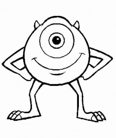 Eye See Mike Monsters Inc Coloring Pages | Coloring
