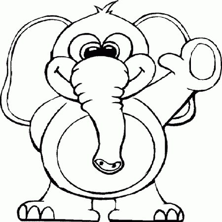 funny animals elephant coloring pages | Coloring Pages