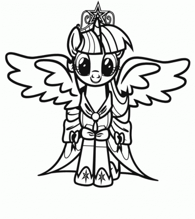 My Little Pony Coloring Pages : Twilight Sparkle My Little Pony 