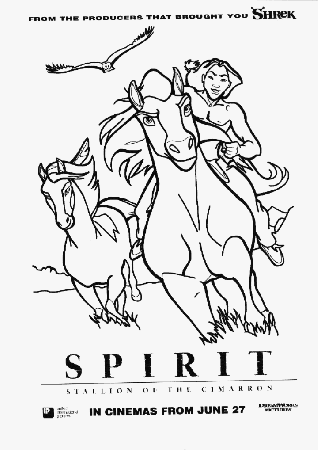 Spirit Stallion Of The Cimarron Coloring Pages 282 | Free 