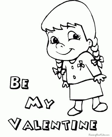 Happy Valentine Coloring Page to Print - 015