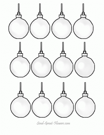 Coloring Pages Of Christmas Ornaments 408 | Free Printable 