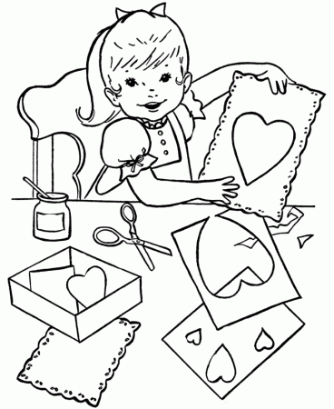 3rd Grade Age Color Valentine Coloring Pages To Be Given To Their 