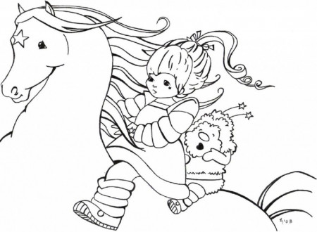 Rainbow Brite Coloring Pages Free - deColoring