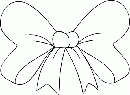 Bow Coloring Page
