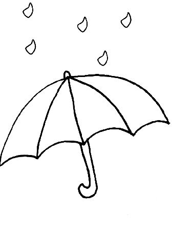Raindrops Coloring Pages