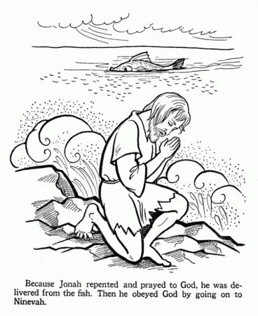 Bible Printables - Old Testament Bible Coloring Pages - Jonah 4