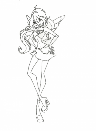 DeviantART More Like Winx Club Charmix Bloom Coloring Page By 