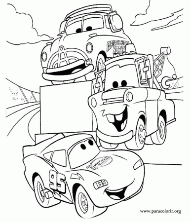Lightning Mcqueen Free Coloring Pages