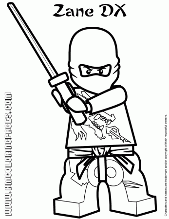 Lego Ninjago Zane DX Coloring Page | Free Printable Coloring Pages