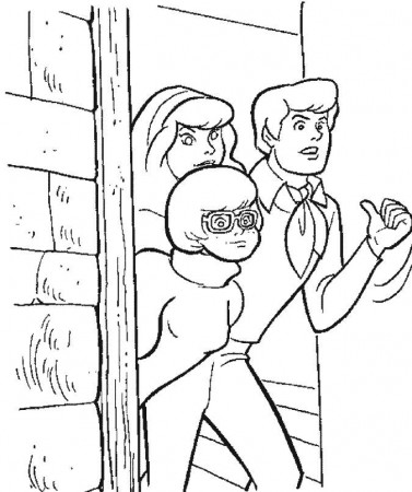 Fred As Mystery Inc Member Scooby Doo Coloring Page - Cartoon 