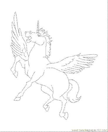 Free Printable Coloring Page Unicorn01 Cartoons Unicorn 