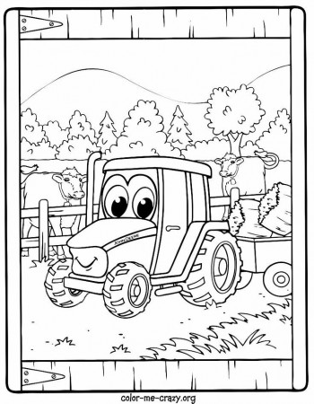 Johnny Tractor Coloring Pages | Christopher's 3rd birthday