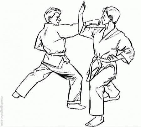 Karate Coloring Pages 5 | Free Printable Coloring Pages 