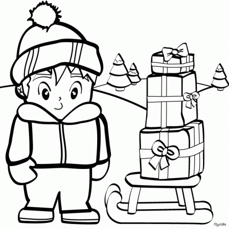 Free Coloring Pages Christmas Presents