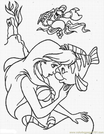 Coloring Pages Ariel Lrg (Cartoons > The Little Mermaid) - free 