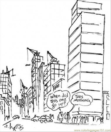 Skyscrapers_ Colouring Pages