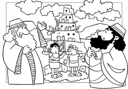 Tower Of Babel Coloring Pages - Music and Movie Wallpapers (13201 