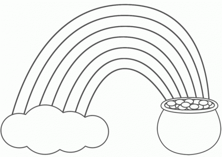 Coloring Pages Rainbow With Clouds Coloring Pages Coloring Pages 