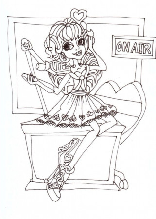 Cartoon: Trendy Monster High Coloring Pages Wishes Draculaura 
