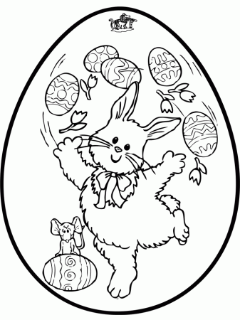Theme Coloring Pages Crafts Eastern Easter Egg Pricking Card 2