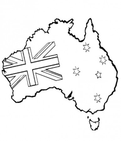 Pictures Map Of Australian Big Day Easy In View Coloring Pages 