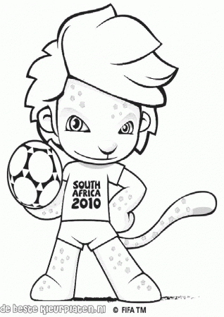 Voetbal011 - Printable coloring pages