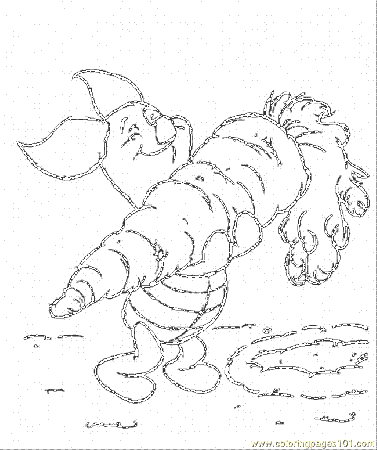 Coloring Pages Piglet Is Taking A Carrot (Cartoons > Winnie The 