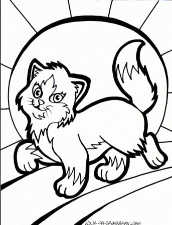 Cat Coloring Pages To Print Out | 99coloring.com