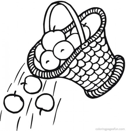 Falling Basket Coloring Pages | Free Printable Coloring Pages 