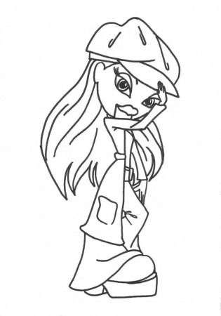 Bratz Cheerleader Coloring Pages | Barbie Coloring Pages 