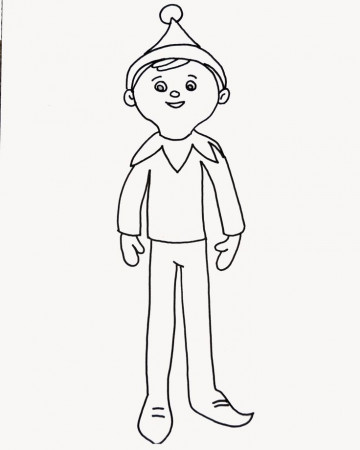 Elf On The Shelf Coloring Pages | Coloring Pages