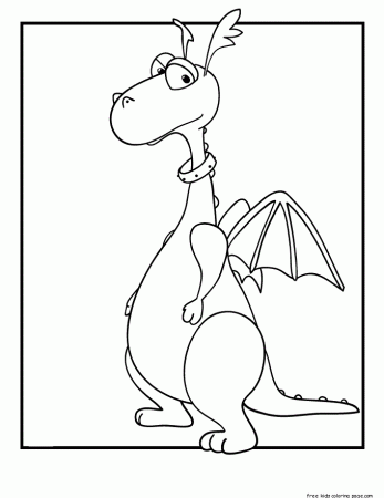 stuffy the dragon doc mcstuffins Disney Junior coloring pages 