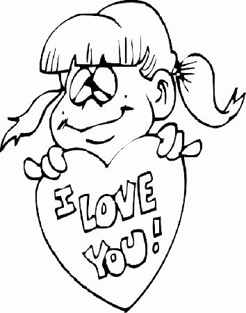 I Love You Coloring Pages | Top Coloring Pages