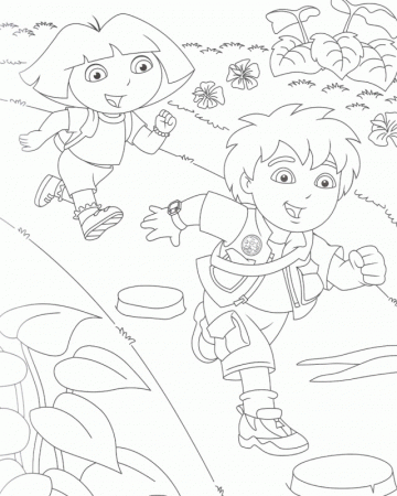 Funny Go Diego Go Coloring Pages Disney Coloring Page Ideas 