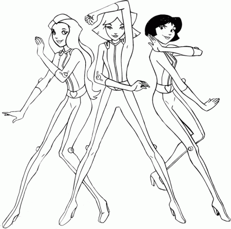 Totally Spies Coloring Pages | Learn To Coloring