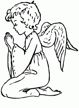 Angels Coloring pages Free Printable Download | Coloring Pages Hub