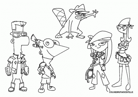 Phineas And Ferb Coloring Pages - Free Coloring Pages For KidsFree 