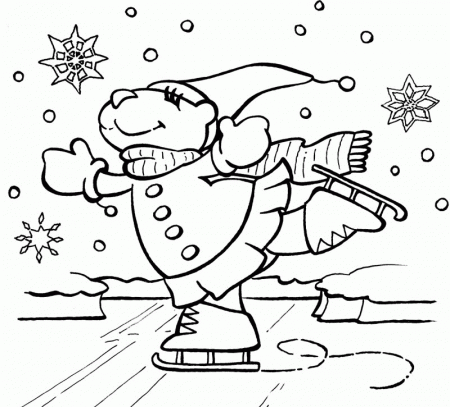 Ice Is Very Easy In Use Coloring Page - Kids Colouring Pages