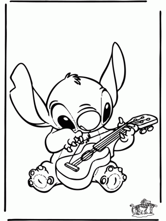 Disney Stitch and Angel Colouring Pages (page 3)