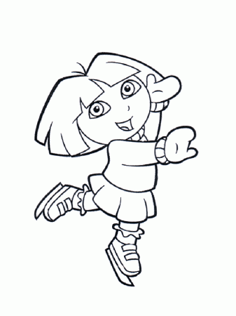 Free Dora Colouring Pages For Girls