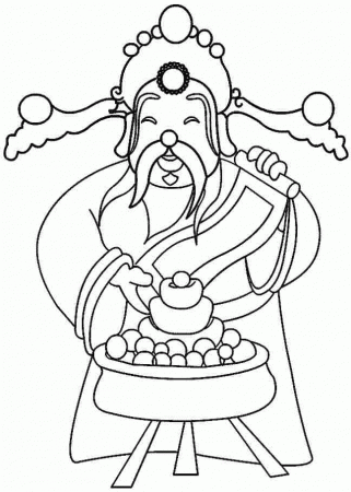 Printable Free Coloring Pages 2014 Wooden Horse Chinese New Year 