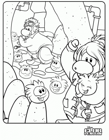 Puffle Coloring Pages club penguin puffle party coloring pages 